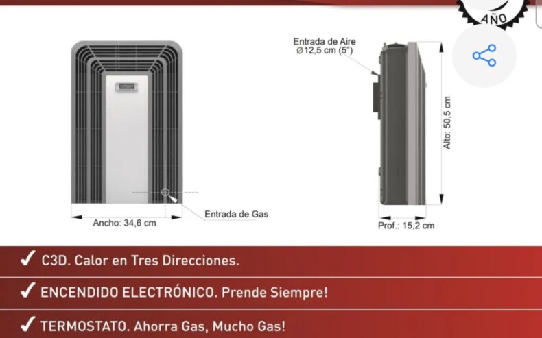 CALEFACTOR ESCABE TIRO BALANCEADO