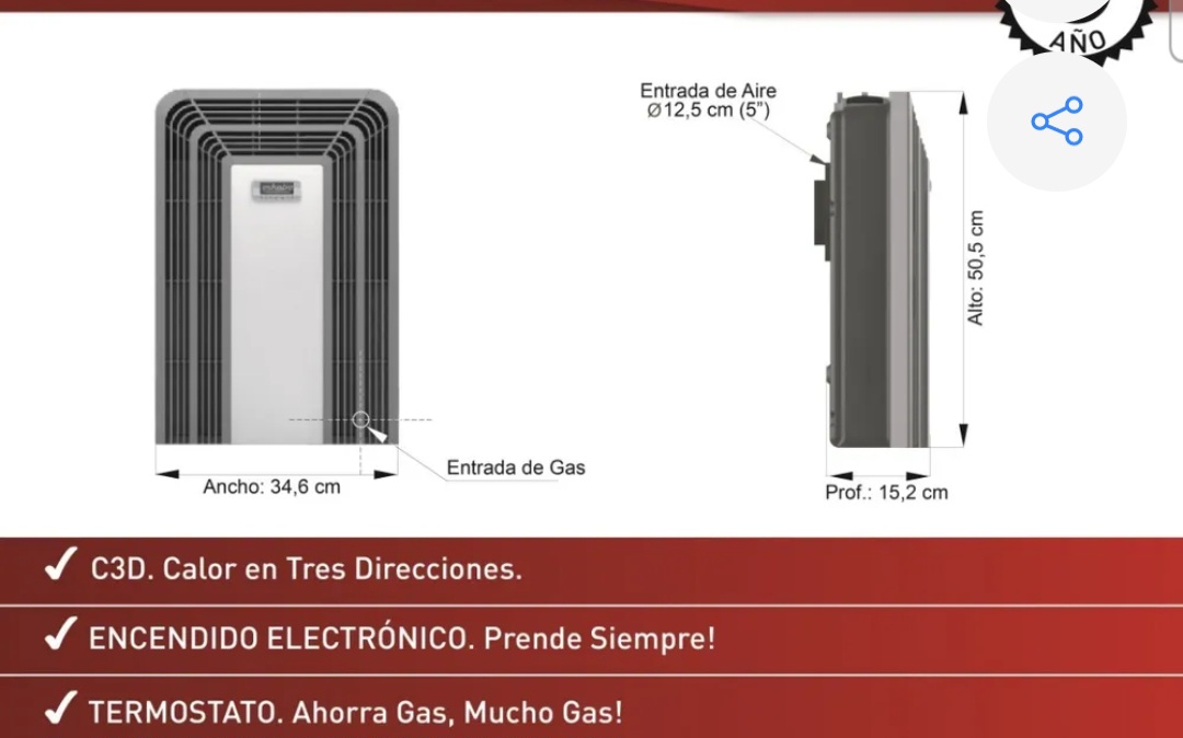 CALEFACTOR ESCABE TIRO BALANCEADO