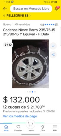 CADENAS PARA VEHÍCULOS